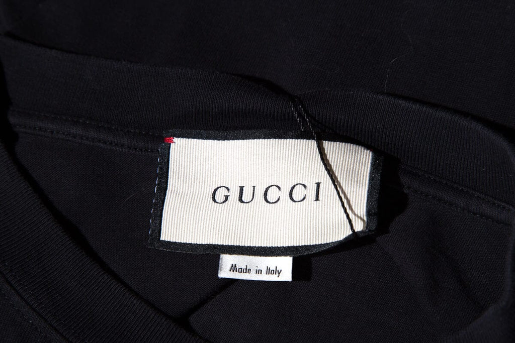 Gucci Navy Band T-Shirt SZ S