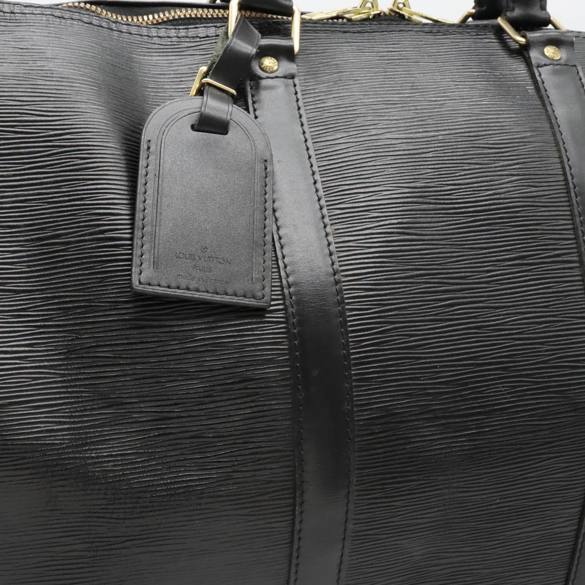 LOUIS VUITTON Louis Vuitton Epic Kypopur 55 Boston Bag Travel Bag Leather Noir Black M42952