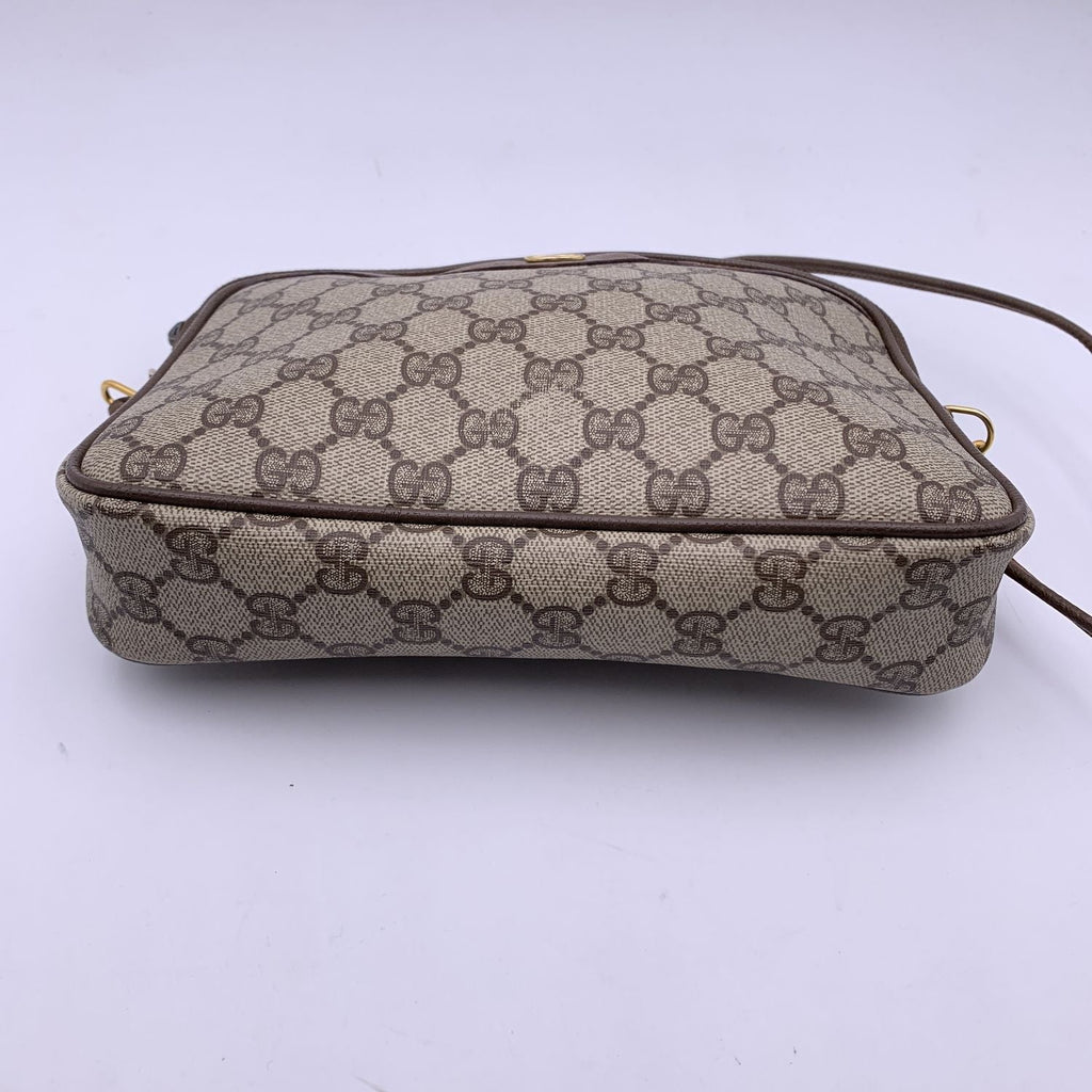 Gucci Vintage Beige Monogram Canvas Small Mesenger Bag