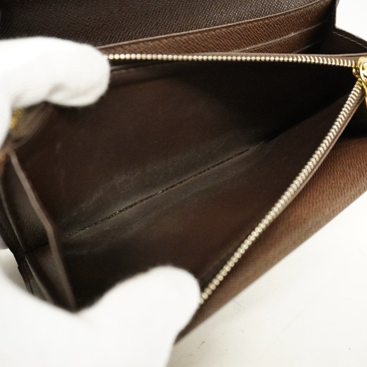 Louis Vuitton Long Wallet Damier Portomone Credit N61724