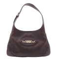 GUCCI Guccissima Leather Shoulder Bag Hand Bag Brown 145778