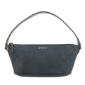 GUCCI Boat Bag Sherry GG Canvas Leather Pouch Black 141809