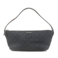 GUCCI Sherry GG Canvas Leather Hand Bag Purse Pouch Black 141809