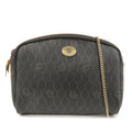 Christian Dior Honeycomb PVC Chain Shoulder Bag Black