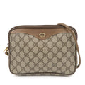 GUCCI Old Gucci GG Plus Leather Shoulder Bag Beige 97.02.068