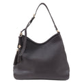 GUCCI Leather Shoulder Bag Hand Bag Dark Brown 336659