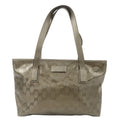 GUCCI GG Imprime PVC Leather Tote Bag Bronze 211138