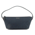 GUCCI Boat Bag Sherry GG Canvas Leather Pouch Black 141809