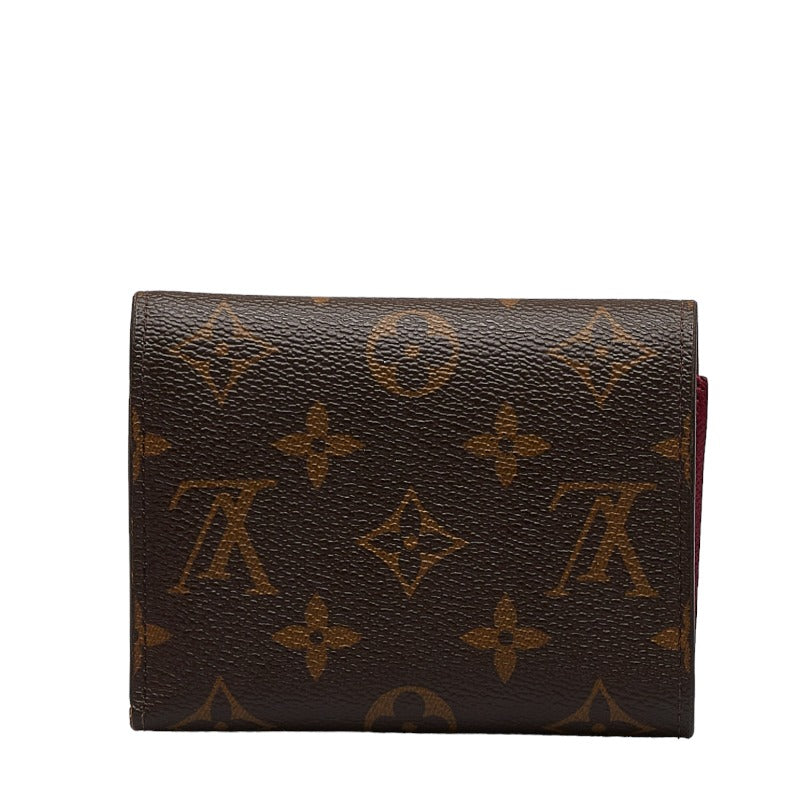 Louis Vuitton Monogram M41938 Three Folded Wallet PVC/Leather Fushas Brown  Fushas