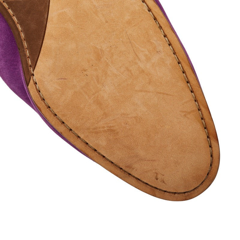 Louis Vuitton Mens Loafers DI1118 Suede Purple