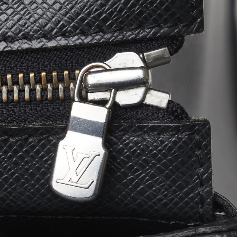 Louis Vuitton Porte Document Business Bag in Taiga Black M30052