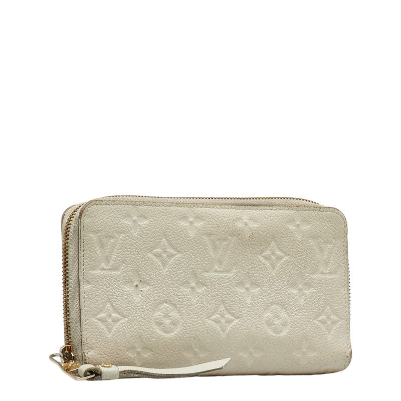 Louis Vuitton Monogram Amplant M93437 Long Wallet Leather Negro White  Vintage