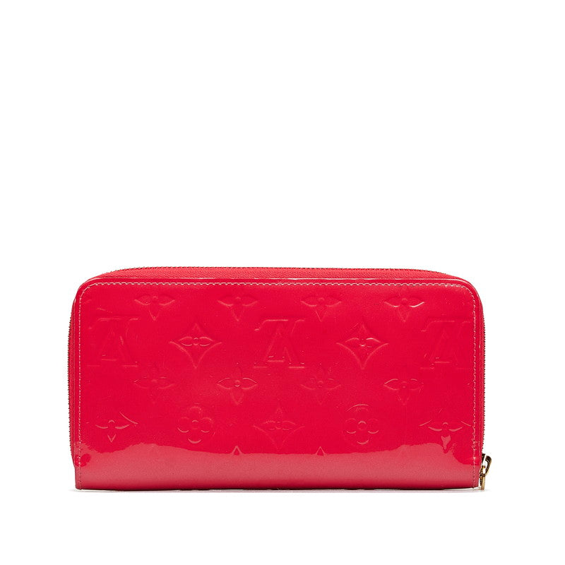Louis Vuitton Monograms Verney Zippie Wallet Long Wallet M93058 Hot Pink Patent Leather  Louis Vuitton