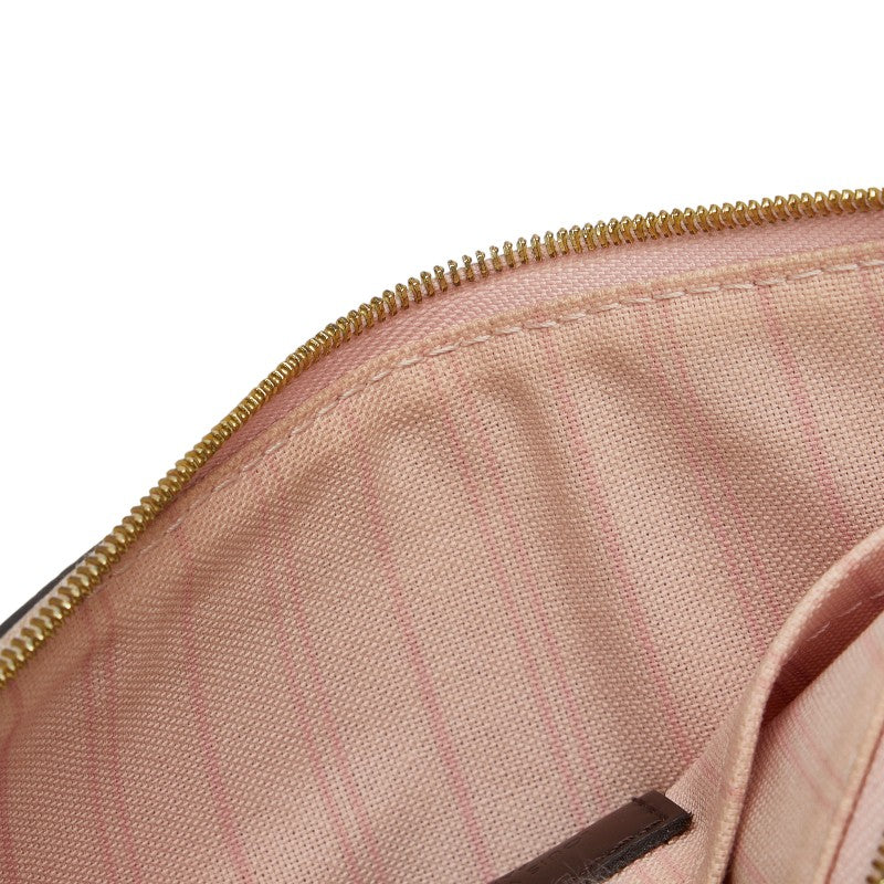 Louis Vuitton Neverfull Pouch Clutch in Damier Brown N41603