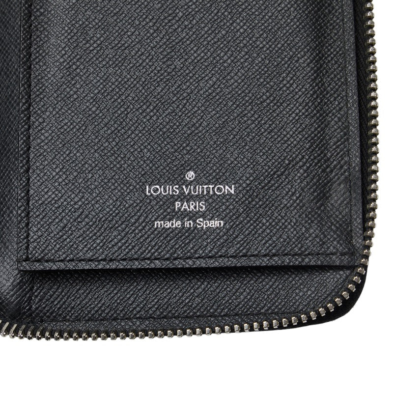 Louis Vuitton Tiger Zippy Wallet Vertical Roundfassner Long Wallet M32822 Old Black Leather Ladies Louis Vuitton