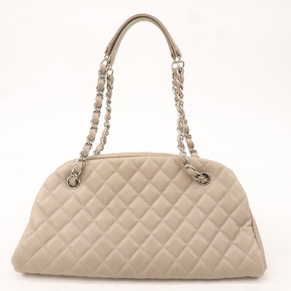 CHANEL Matelasse Mademoiselle Caviar Skin Chain Hand Bag A50556
