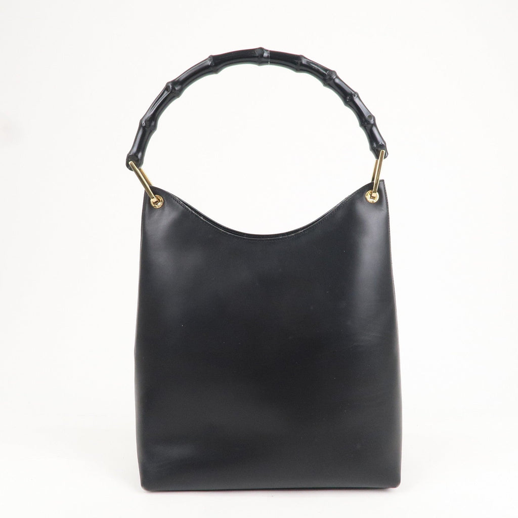 GUCCI Set of 2 Bamboo Leather Shoulder Bag 001.3006/001.1241.3007