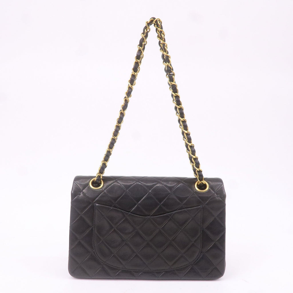 CHANEL Matelasse Lamb Skin 23 Double Flap Shoulder Bag A01113