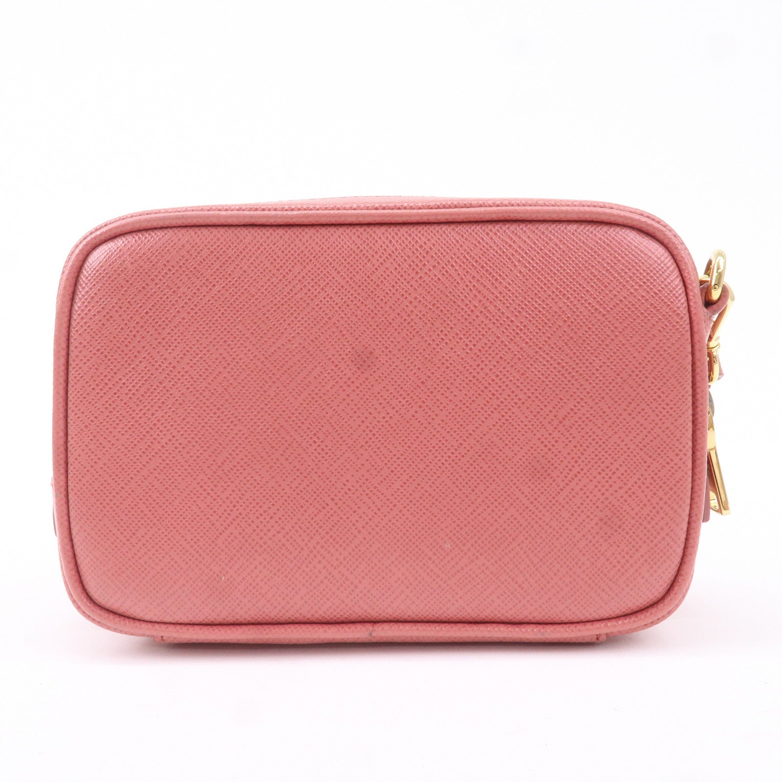 Prada Logo Leather Crossbody Shoulder Bag Pink 1N1674