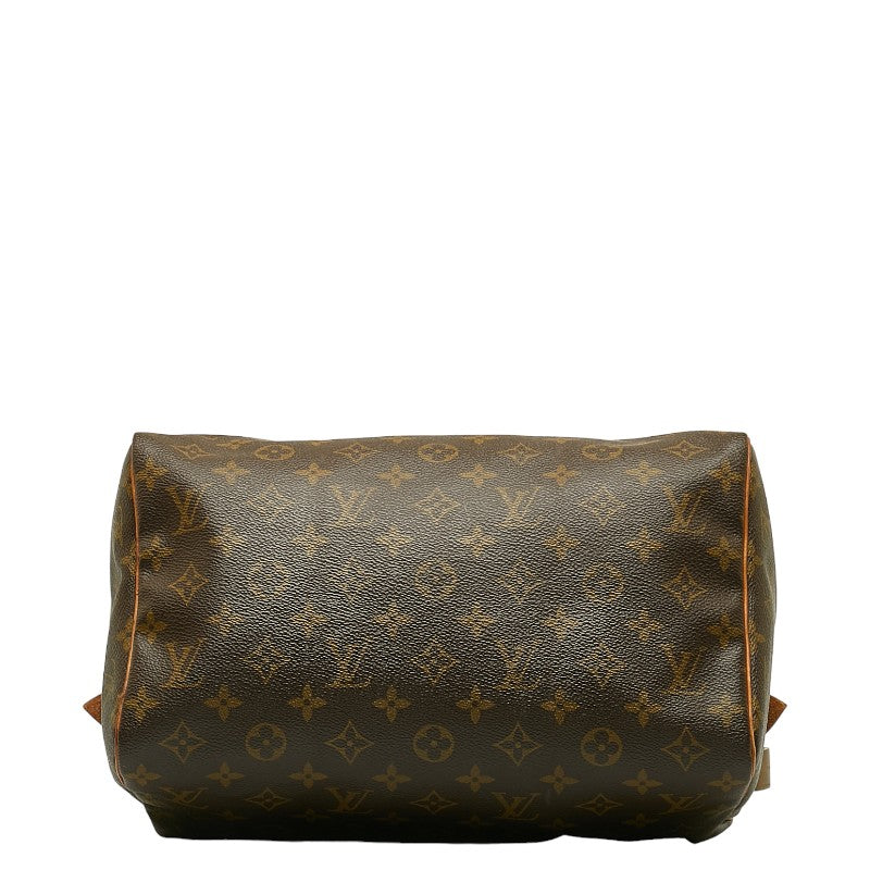 Louis Vuitton Monogram Speed 30 Handbag M41526 Brown PVC Leather Lady Louis Vuitton