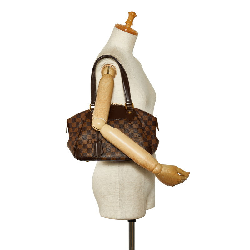 Louis Vuitton Verona PM Shoulder Bag N41117 Eve Brown PVC Leather Ladies Louis Vuitton