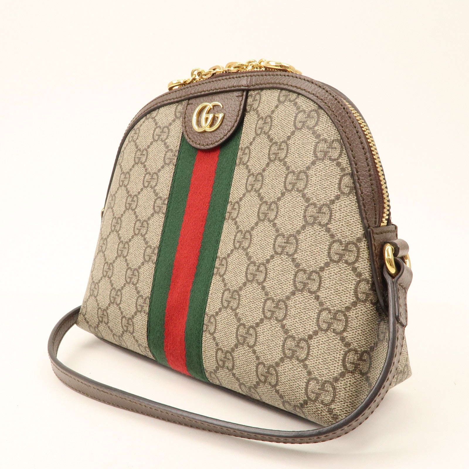 GUCCI Ophidia GG Supreme Leather Shoulder Bag 499621