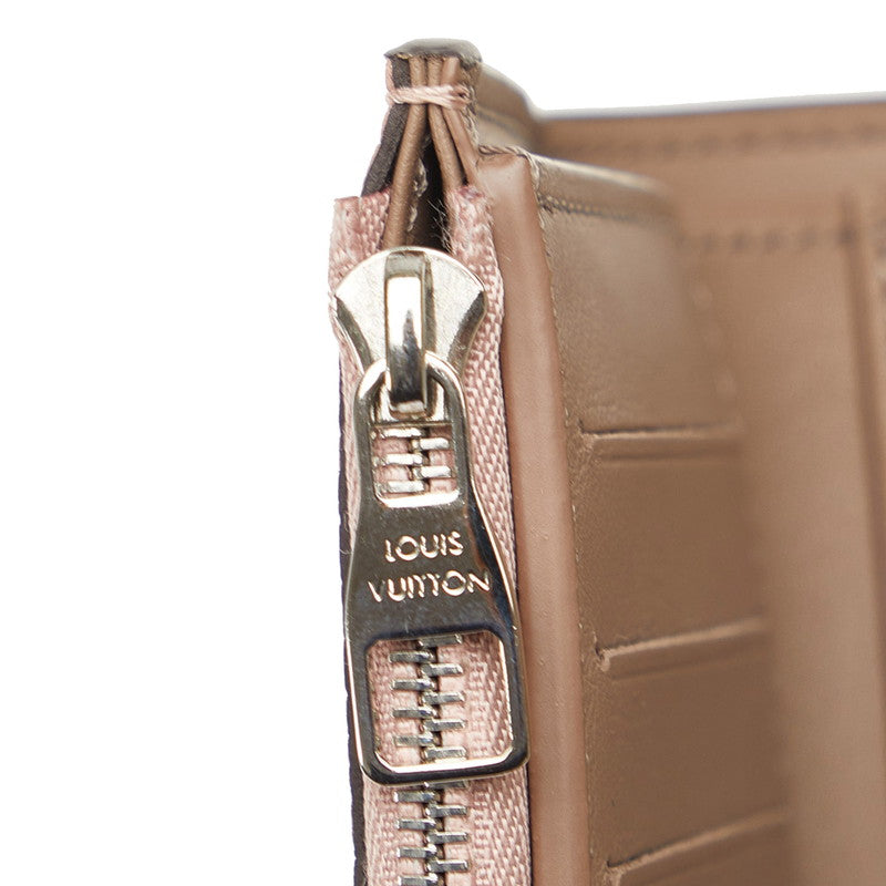 Louis Vuitton Portfolio Capsicum Compact Three Folded Wallet M62156 Pink Trion Leather  Louis Vuitton