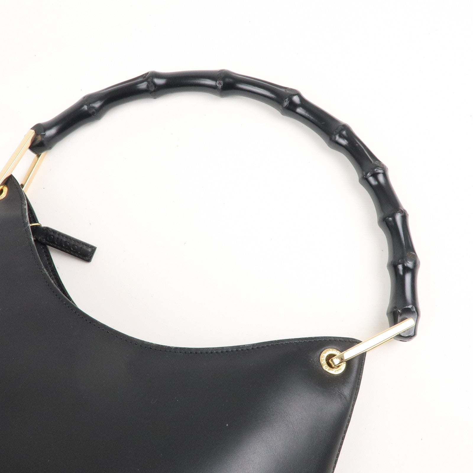 GUCCI Set of 2 Bamboo Leather Shoulder Bag 001.3006/001.1241.3007