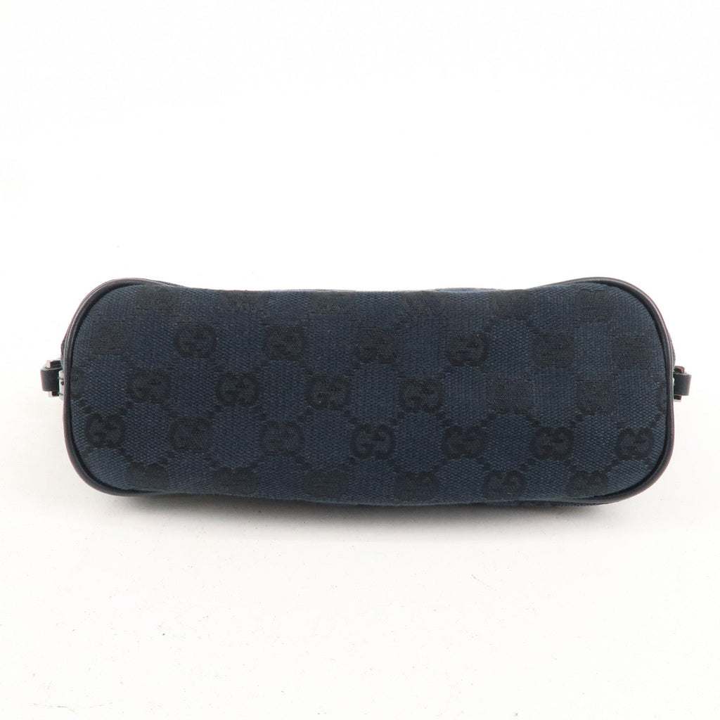 GUCCI Set of 2 Boat Bag GG Canvas Leather Hand Bag 07198