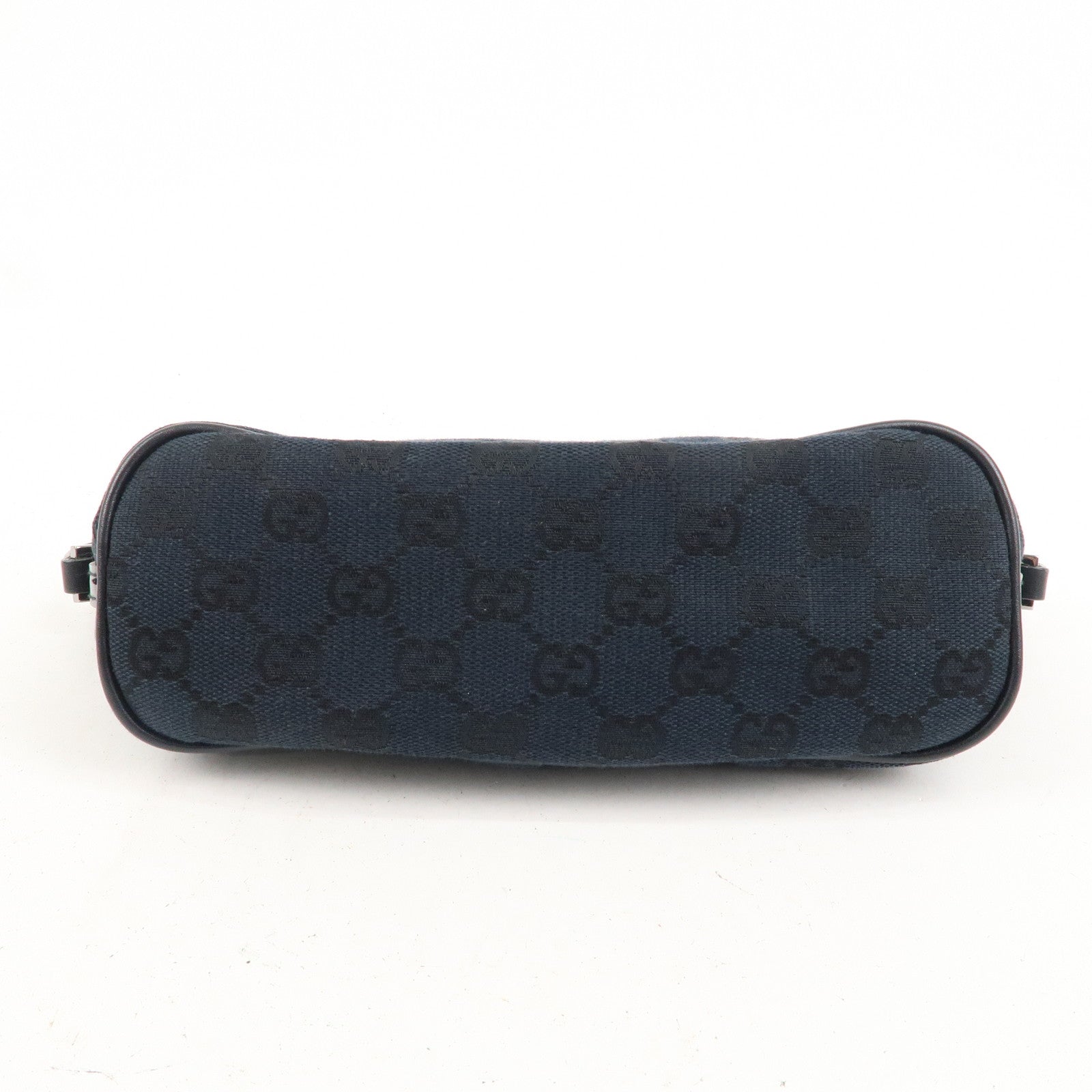 GUCCI Set of 2 Boat Bag GG Canvas Leather Hand Bag 07198