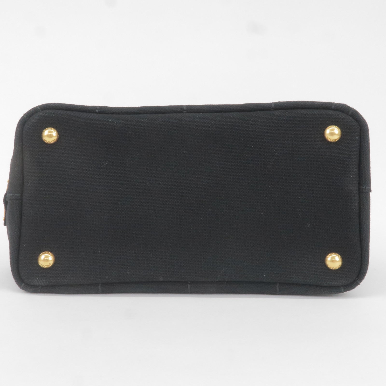 Prada Canapa Mini Canvas 2Way Bag Shoulder Bag Black B2439G