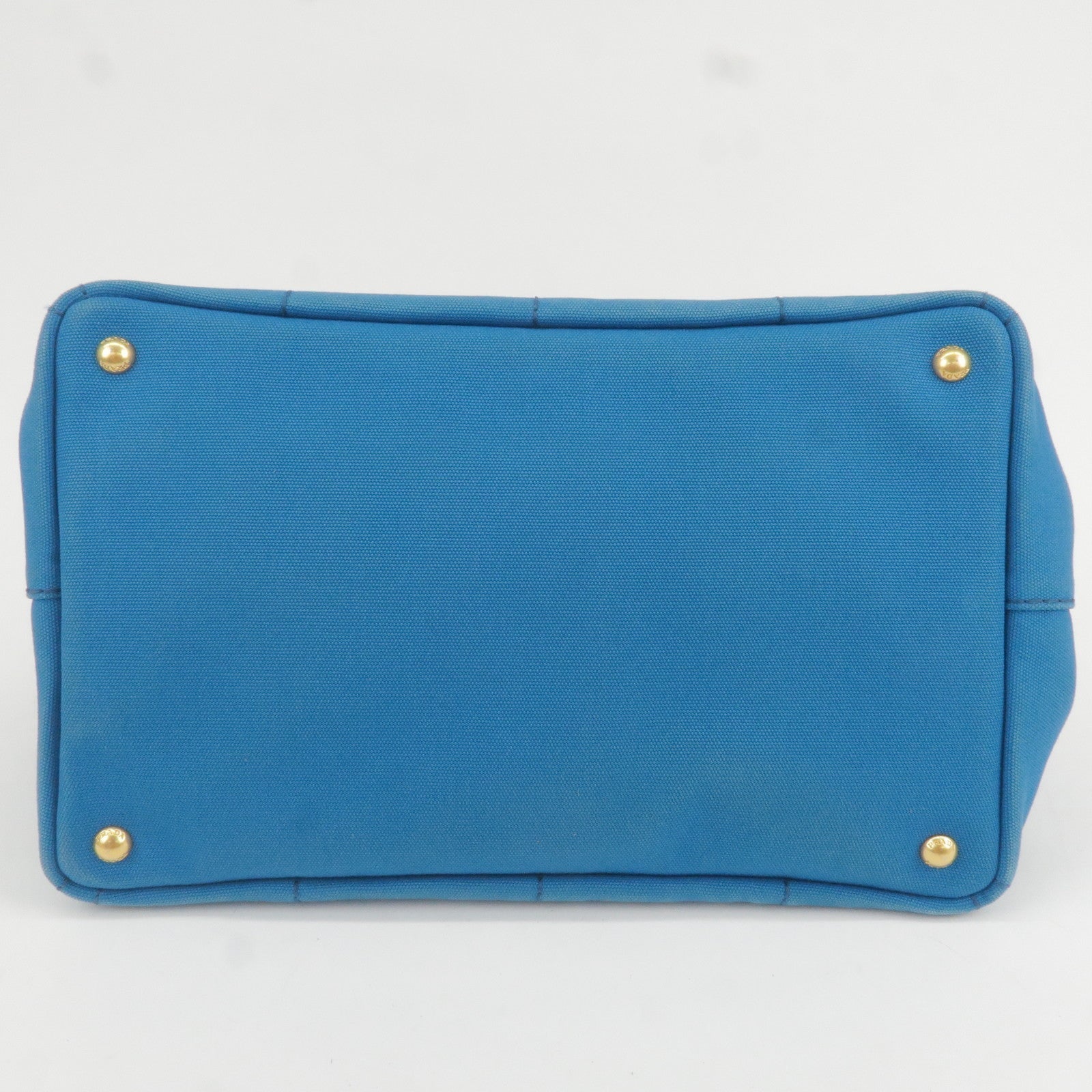 Prada Canapa Canvas 2Way Hand Bag Tote Bag Blue 1BG642