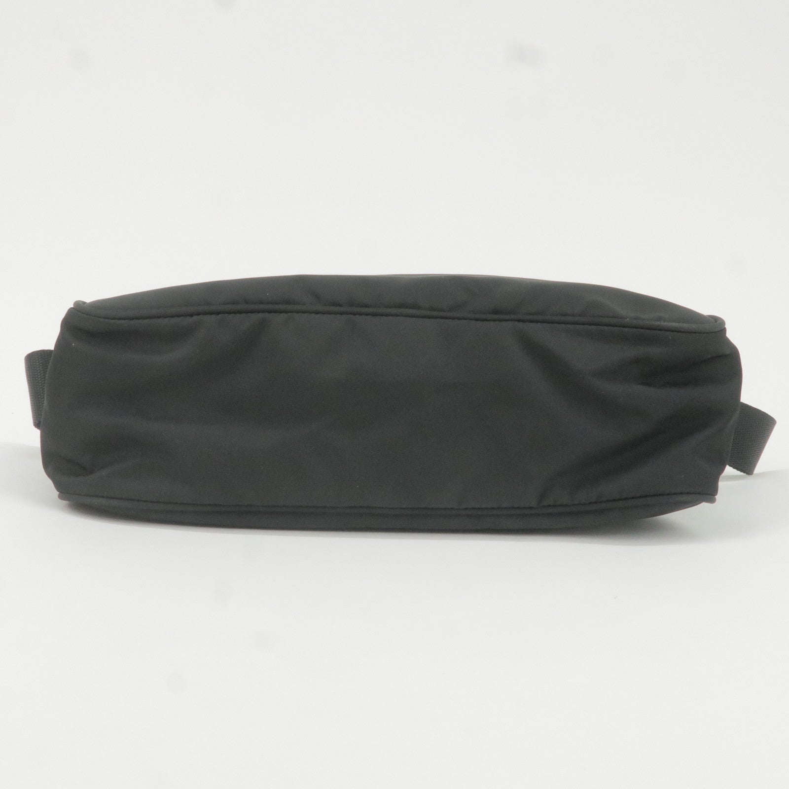 Prada Logo Nylon Leather Shoulder Bag NERO Black  BT0166