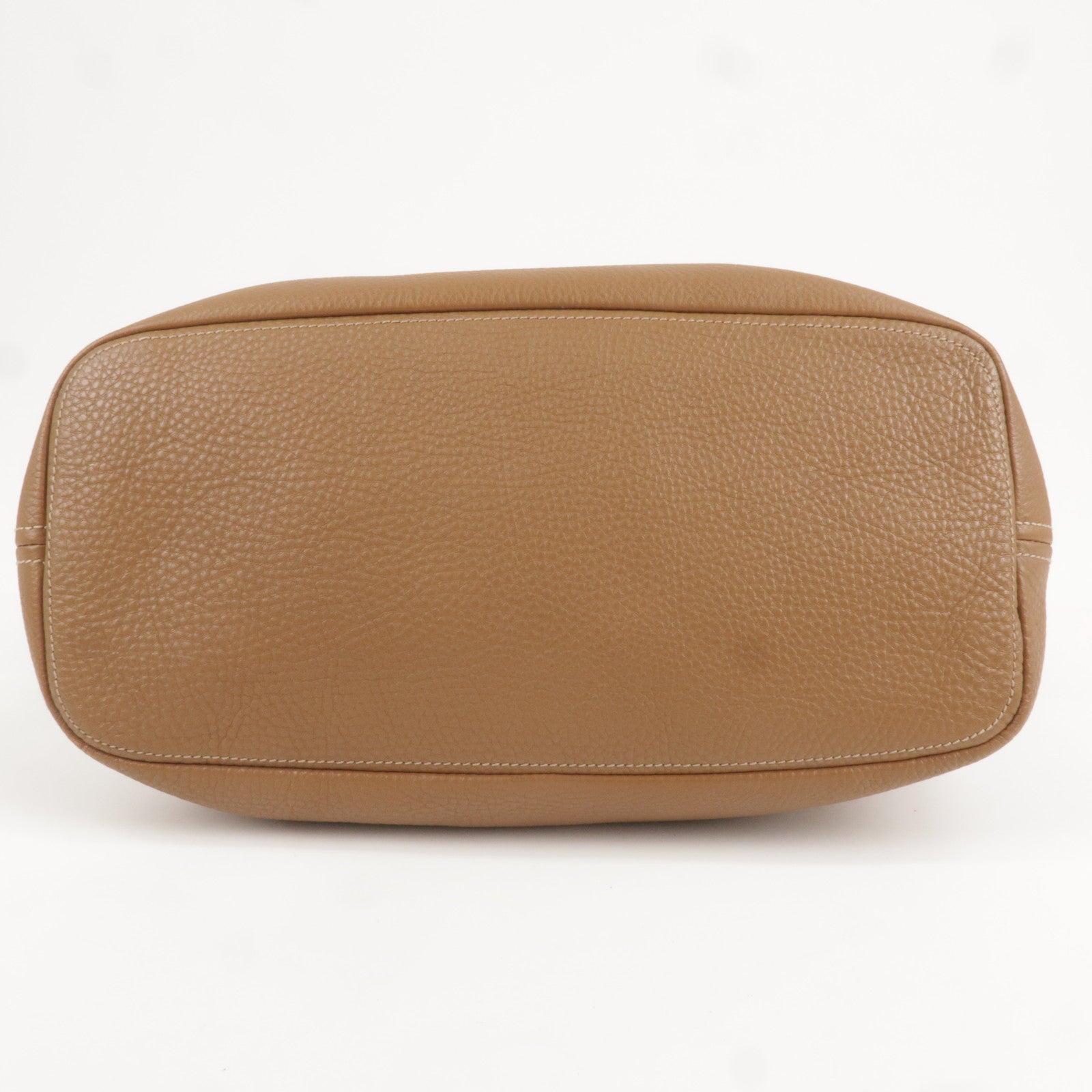 Prada Logo Leather One Shoulder Bag Brown BR4829