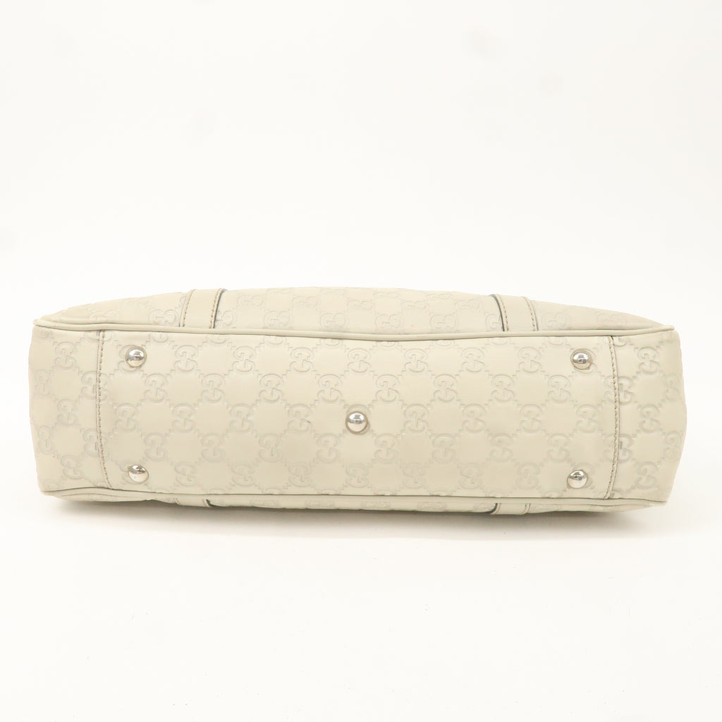 GUCCI GG Twins Guccissima Leather Tote Bag Beige 232957