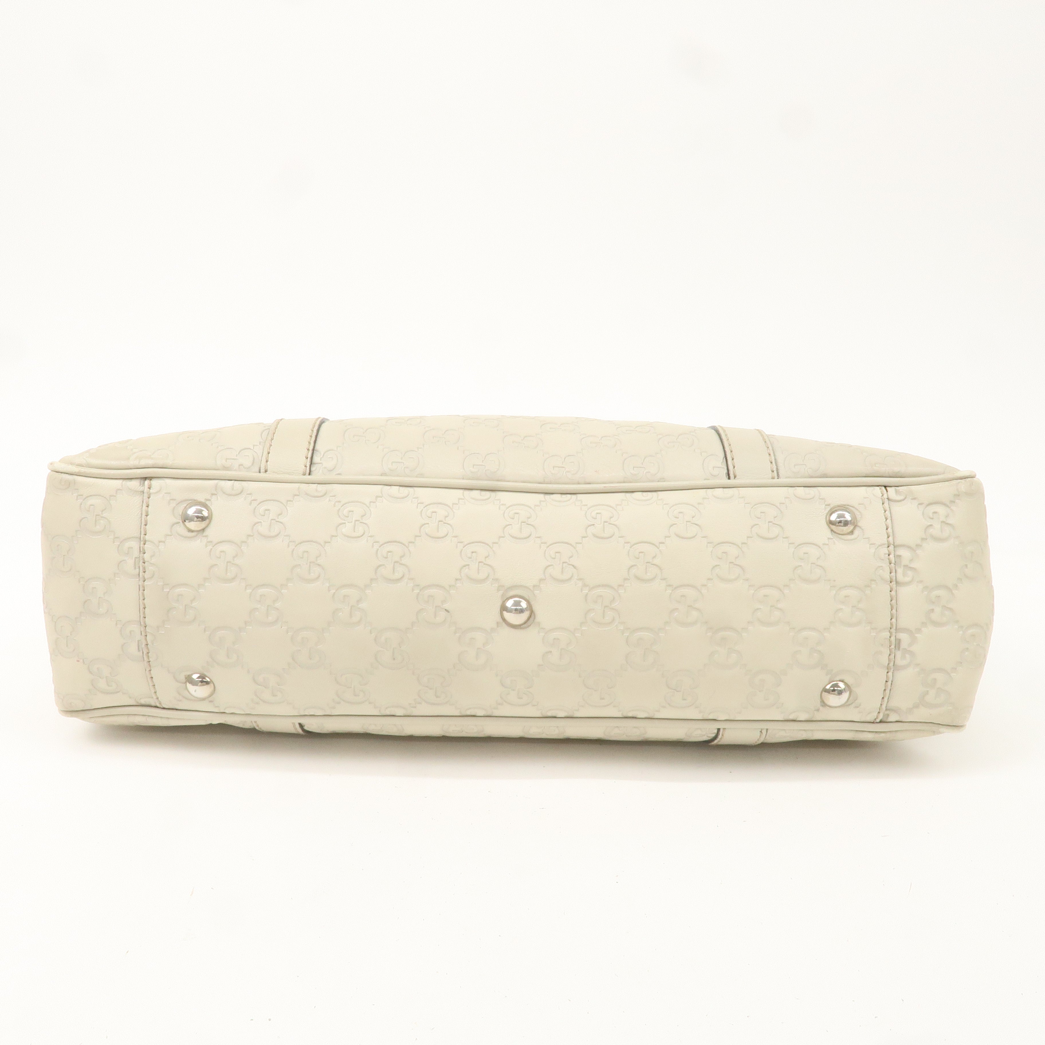 GUCCI GG Twins Guccissima Leather Tote Bag Beige 232957