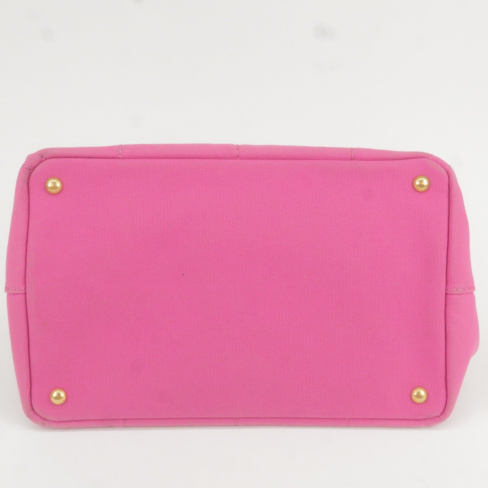 Prada Canapa Canvas Tote Bag Hand Bag Pink BN1877
