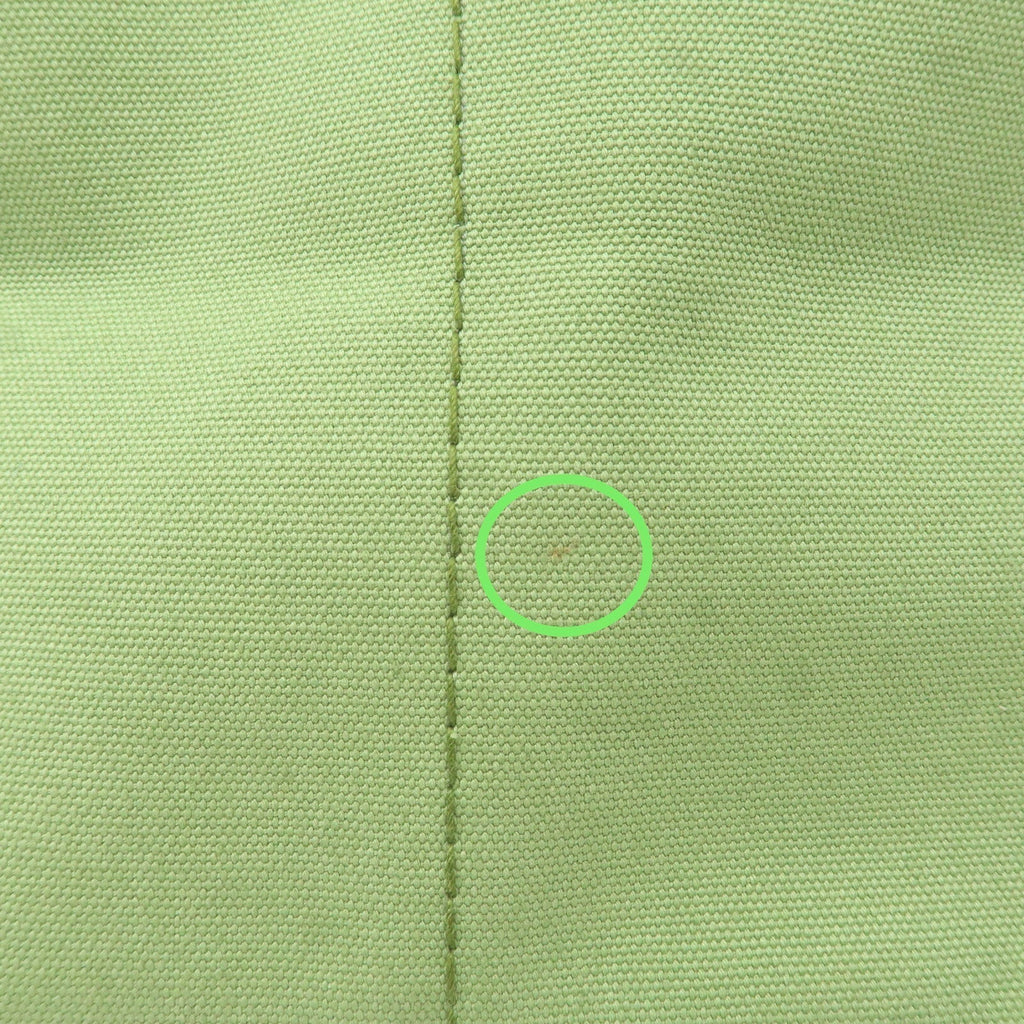 Prada Canapa Canvas Tote Bag Hand Bag Green B1877B
