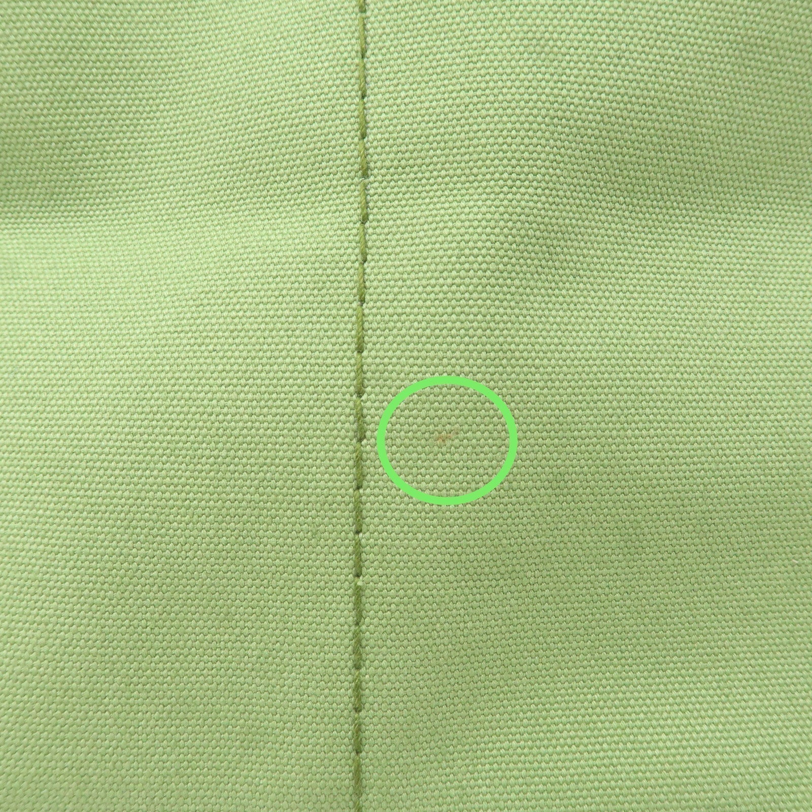 Prada Canapa Canvas Tote Bag Hand Bag Green B1877B