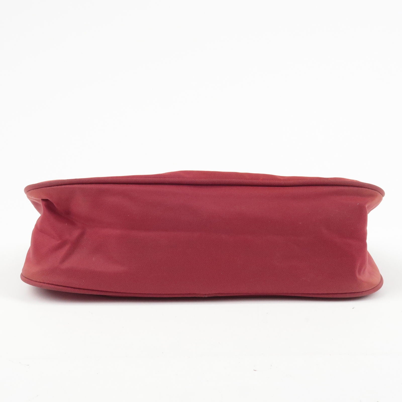 Prada Logo Nylon Hand Bag Shoulder Bag Pouch Purse Red