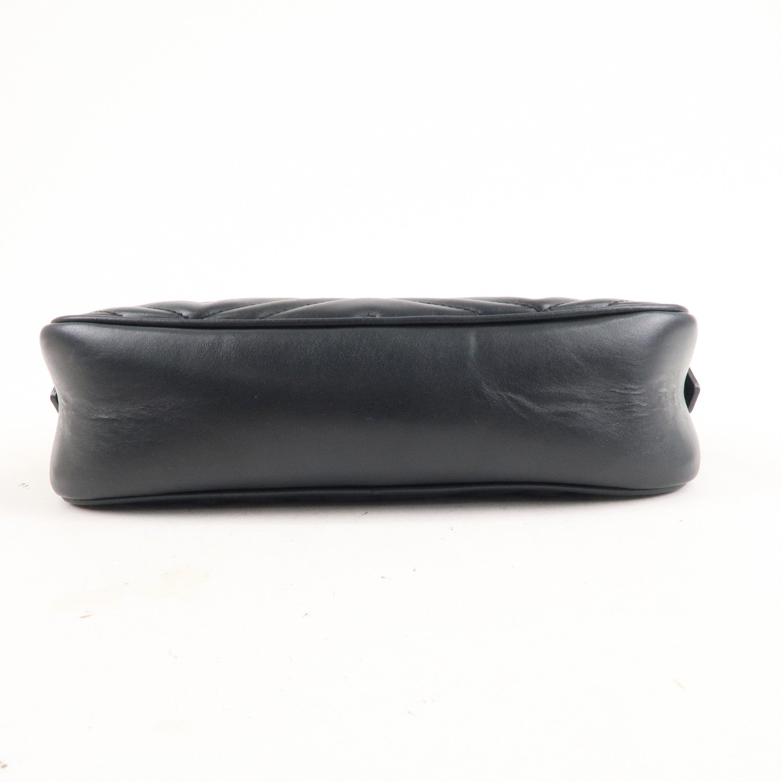 GUCCI GG Marmont Leather Chain Shoulder Bag Crossbody Black 447632
