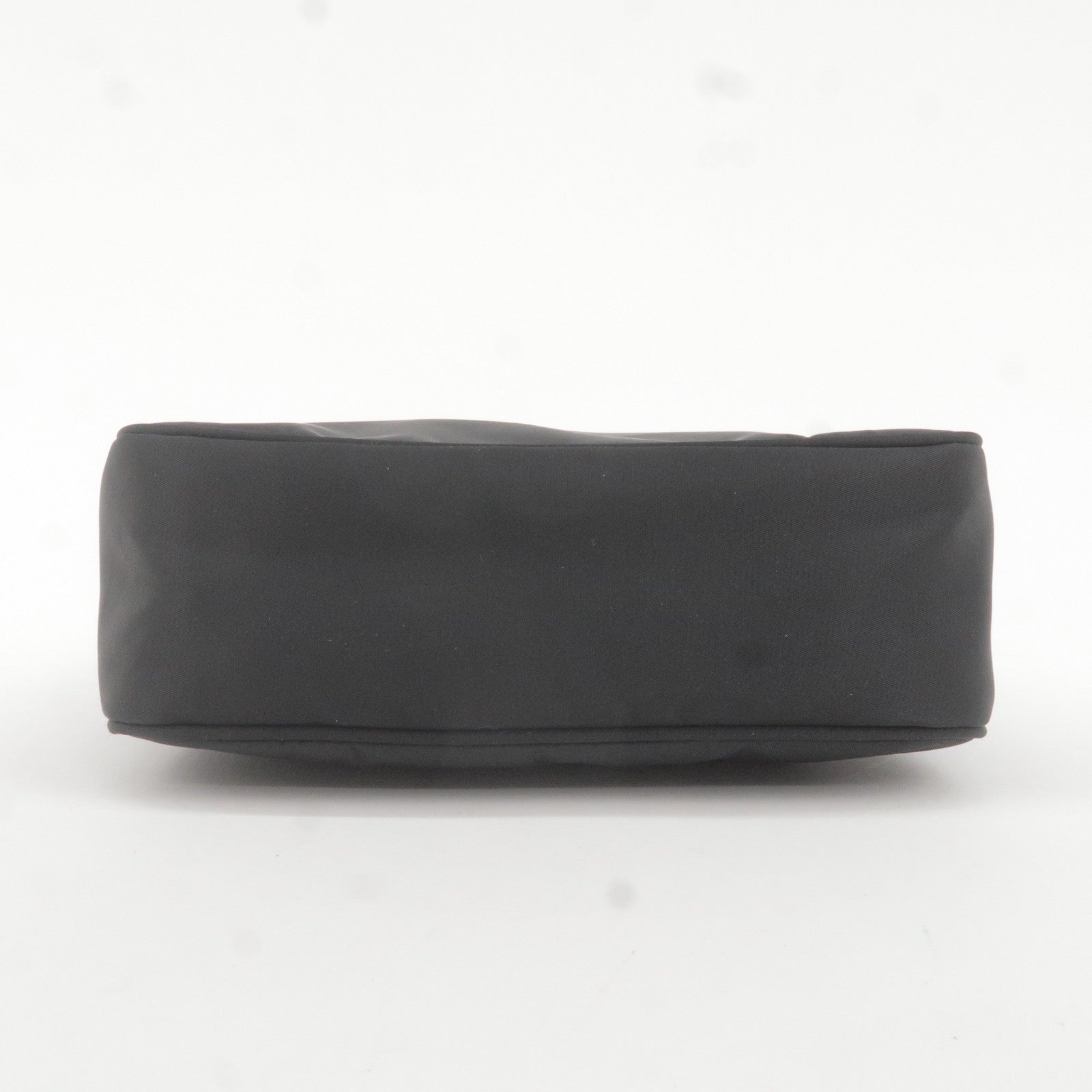 Prada Logo Nylon Hand Bag Pouch Purse NERO Black