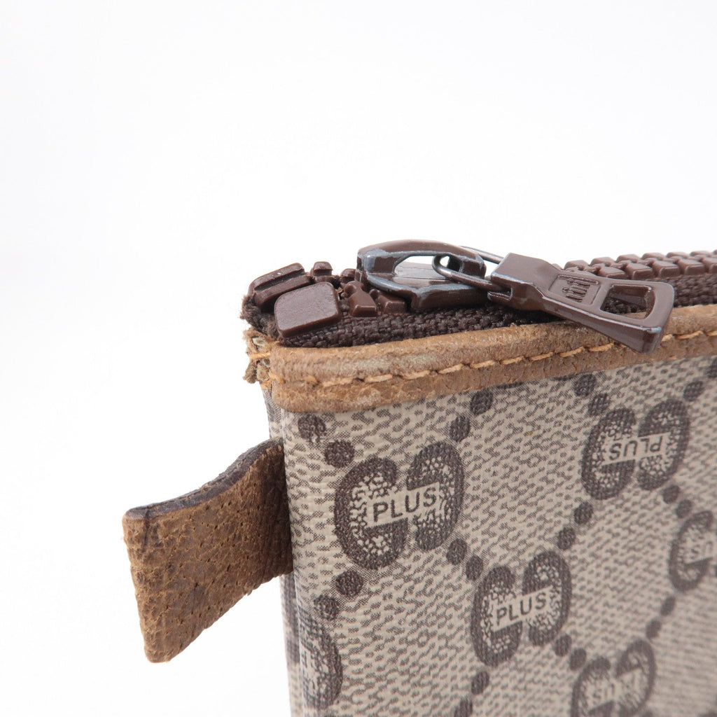 GUCCI Set of 3 Old Gucci GG Plus Leather Clutch Bag Beige Brown