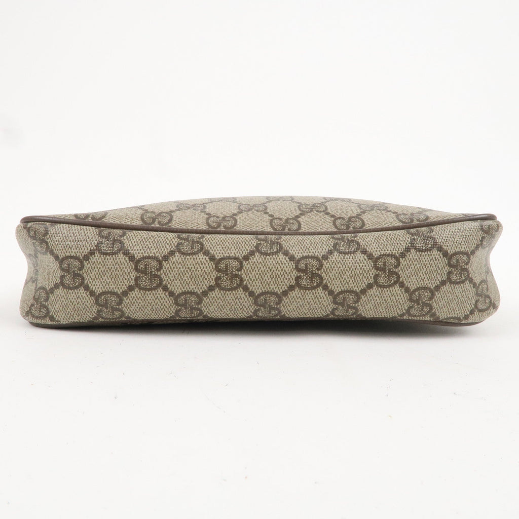 GUCCI Old Gucci GG Plus Leather Shoulder Bag Beige 97.02.068