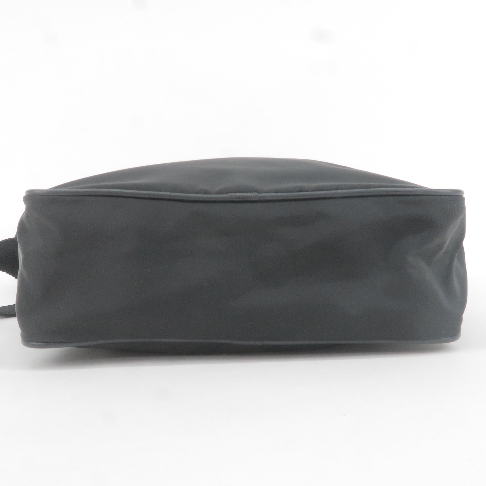 Prada Nylon Leather Shoulder Bag Crossbody Bag NERO Black