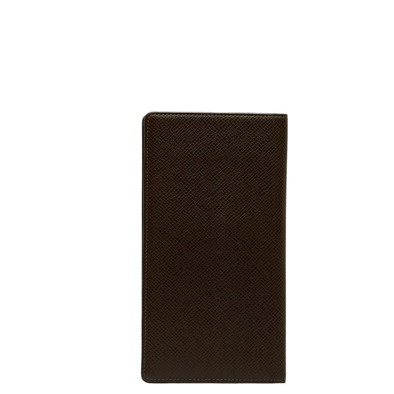 Louis Vuitton TIGRA PORTO 14 CULTCREDI Double Folded Wallet Grizzly Brown Leather Ladies LOUIS VUITTON