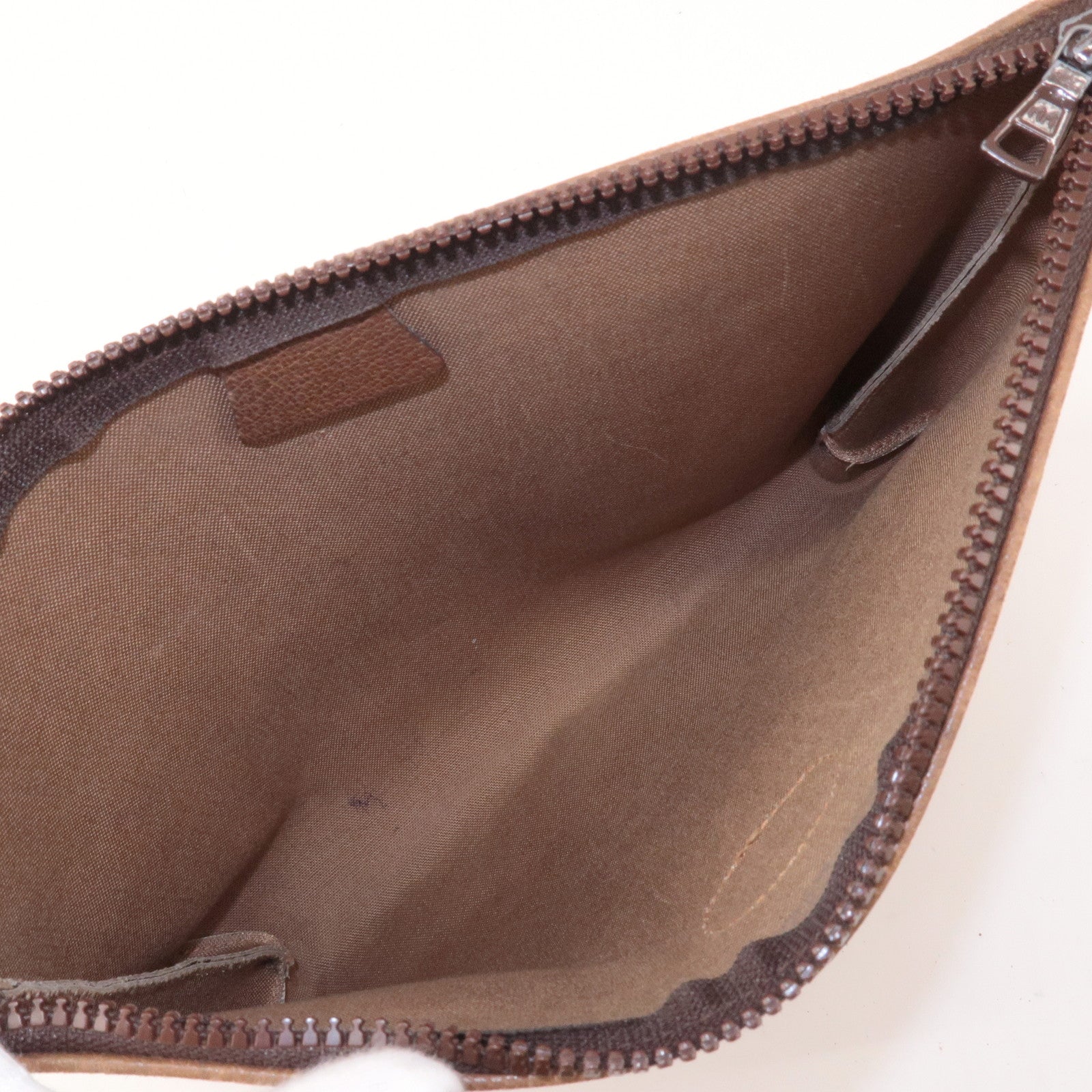 GUCCI Set of 3 Old Gucci GG Plus Leather Clutch Bag Beige Brown