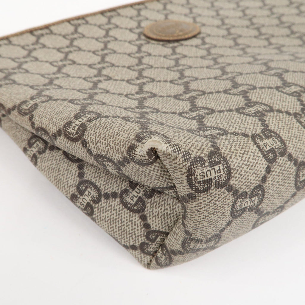 GUCCI Set of 3 Old Gucci Leather Second Bag Pouch Beige Brown
