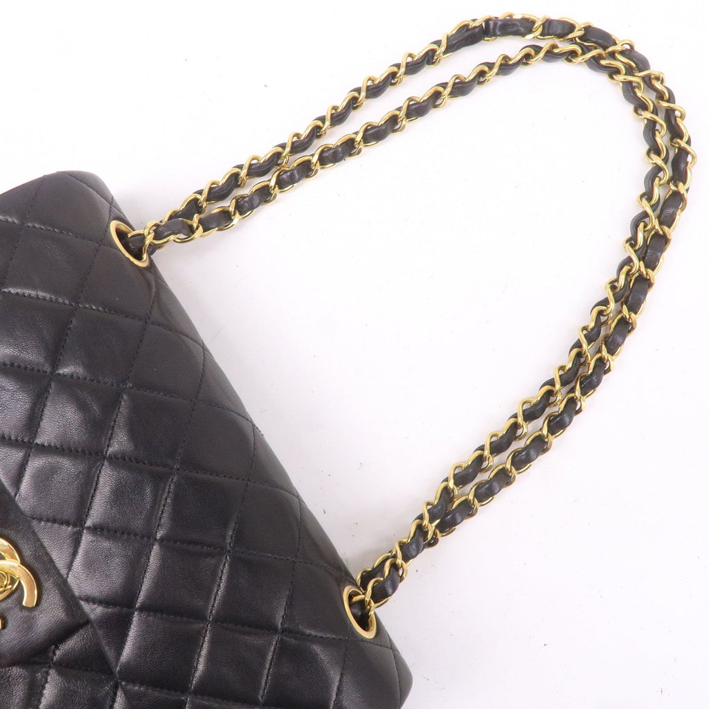 CHANEL Matelasse Lamb Skin 23 Double Flap Shoulder Bag A01113