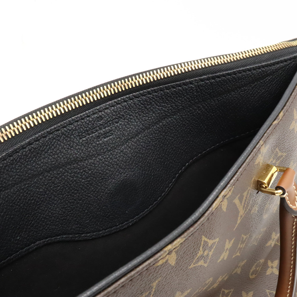 LOUIS VUITTON Louis Vuitton Monogram Palas Handbag 2WAY Semi-sholder Shoulder Shoulder Noir Black M41064